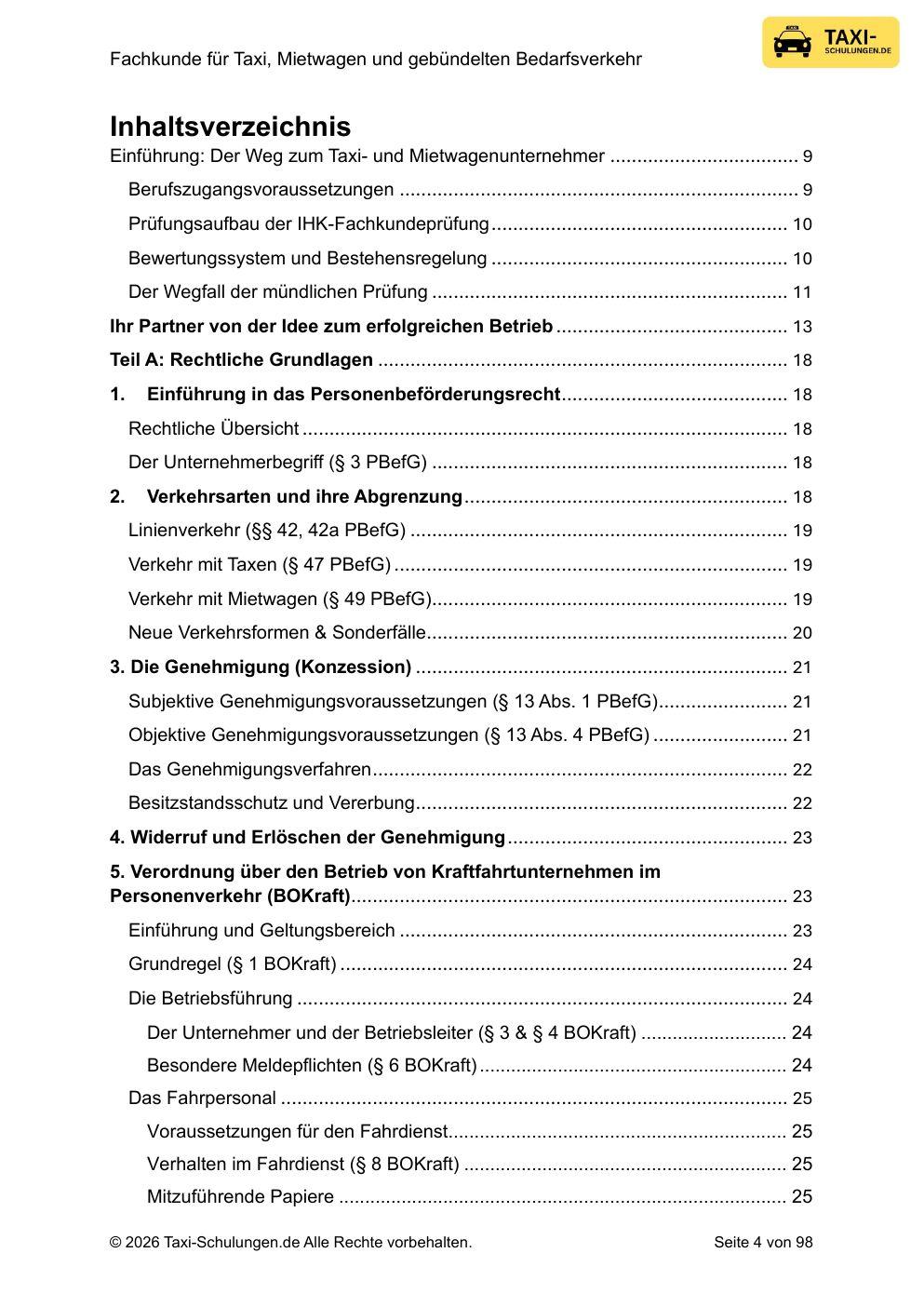Lehrbuch Fachkunde Taxen- und Mietwagenverkehr 2026 — Bild 3